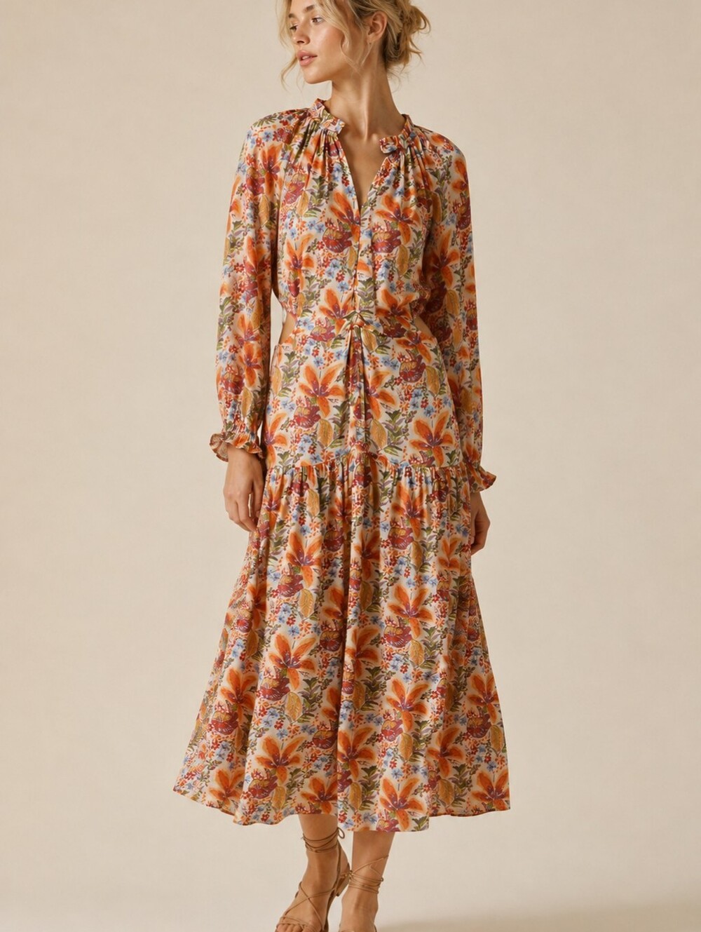 NWT NEKANE | $215 Sanjana Side Cut-out Maxi Dress